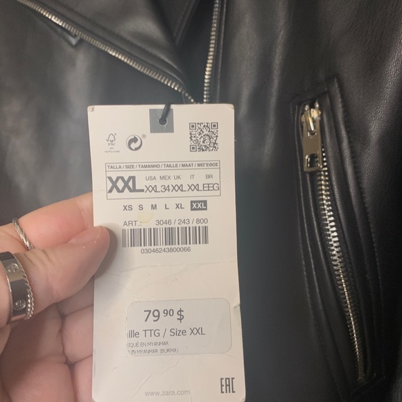 ZARA faux leather jacket - Picture 4 of 6